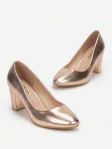 Elegant Pointed Toe Pumps Women Spring Summer Autumn Winter Work/Office Evening/Party - Champagne - View 5