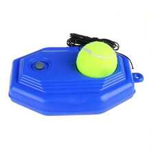 1 Piece Of Single Player Tennis Trainer - A Tennis Trainer Base With Elastic Rope And Groove, Used To Improve Tennis Skills, Tennis Sports Accessories In Blue To Enhance Skills