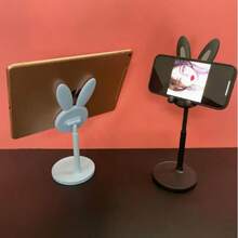 Little Rabbit Mobile Phone Stand, Height Adjustable, Suitable For Live Streaming And Video Shooting, Cute Decorative Base, Lightweight Design, Ergonomic Support, No Need For Handheld Smartphone Holder, Suitable For Mobile Photographers And Social Media Creators