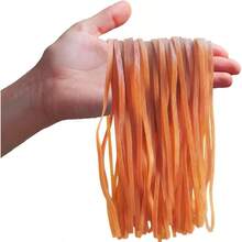 50 Pcs Large Rubber Bands Heavy Duty Trash Can Band Strong Elastic Bands Home Office Supplies, Garbage Cans, File Folders 8x 0.16 Inch
