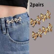 1/2/3/4/6 Pairs Butterfly Buckle Waist Cincher Removable Buckle Waist Trainer, No Sewing Required - Multicolor - View 30