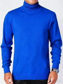 GRDR Autumn/Winter New High Neck Pullover Sweater, Casual Thin Knit Top For Daily Wear