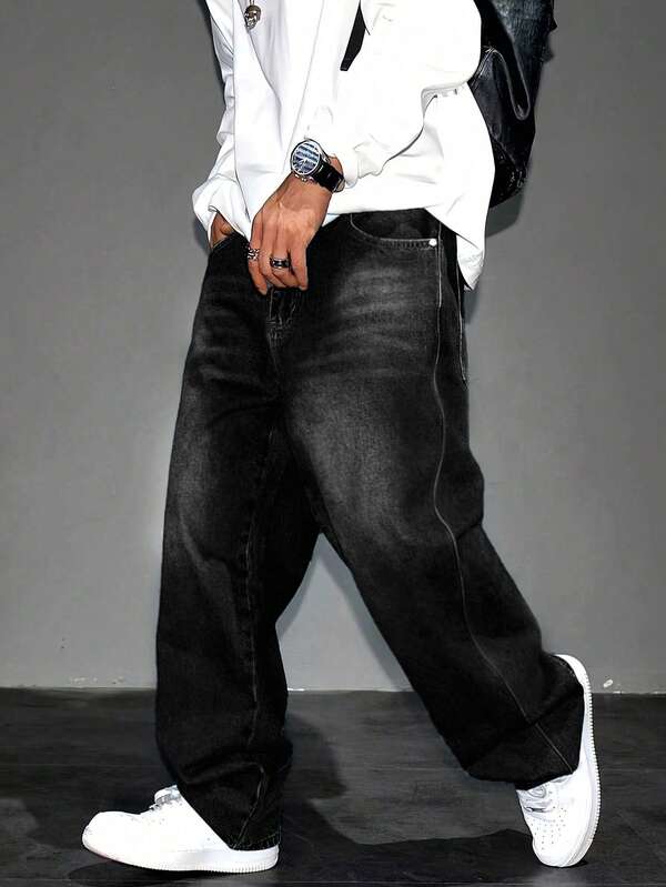 Jeans amples et décontractés pour hommes