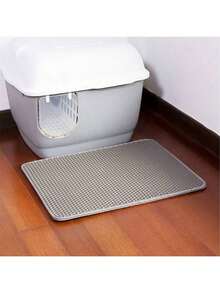 Alfombra para arena de gato de doble capa, de EVA lavable, anti-transportar arena de gato, alfombra a prueba de salpicaduras, alfombra de inodoro para gatos, alfombra para arena de gato - Ver 14