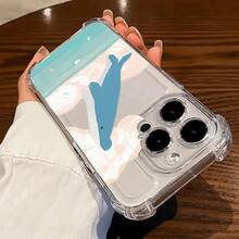 Funda protectora transparente de cuatro esquinas antigolpes para phone 17, 16 y 15 (con diseño de ballenas, nubes y océano). Compatible con phone 17, 17 Pro, 17 Pro, 15, 15 Pro, 11, 12, 13, 14, 15 Pro y 16. Ideal para uso diario. - Colores mixtos 1 - Ver 2
