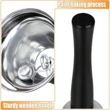 2 Pack Hand Bell, Silver Steel Bell, Ringing Bell With Handle, Dinner Bells Inside Classroom Bell, Food Line, Alarm, Jingles, Ringing Silver