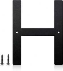 Números de casa de 6 pulgadas y letras de metal para carteles al aire libre, números de casa para exteriores, letras de dirección y números de aluminio para puerta, buzón, jardín, perfecto para el - La letra H - Ver 13