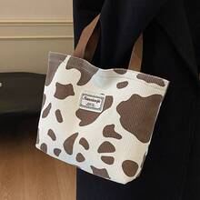 1pc Fashion Student Korean Style One Shoulder Handbag, Large Capacity Commuter Bag, Niche Artistic Tote Bag For Women