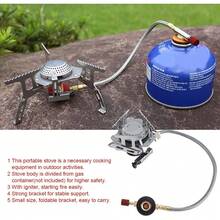 Hornillo de Gas Portátil 3500W con Encendido Piezoeléctrico Estufa de Camping para Cocina al Aire Libre, Picnics, Viajes, Cocina Exterior, Familias, Acampantes - 1 - Ver 4