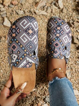 女士毛绒拖鞋 - 柔软面料鞋面和衬里，减震 PVC 鞋底，适合室内外穿着，休闲家居拖鞋 - 米色，女士拖鞋，休闲家居鞋，简约舒适的鞋履，有保暖内衬秋冬款和无内衬四季款可供选择