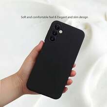 1+3 Combination, Including 1 Black Phone Case And 3 Pieces Of Phone Screen Protective Film. It Is Suitable For Sams Ung Phones With Tempered Glass Film, Sams Ung Phone Case. Phone Case, Phone Protective Cover