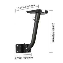 Starlink Gen 3 Mount, Adjustable Angle Wall Mounting Standard Gen 3 Pipe Kit, Heavy-Duty Steel Long Starlink Pole Adapter, Compatible With Gen3 And V3, Easy To Assembly, Black - Bộ chuyển đổi cực dài - Xem 10