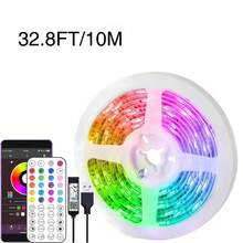 HBOWMDJIA 3ft-100ft Smart RGB LED Strip Lights With Remote Control And App Control, Music Sync, Timer, Multiple Colors, Easy To Install, LED Lights For Bedroom Living Room Decor, Game Room Decor, TV Background, Bar Decor, Ceiling Lighting, New Year Party Decor - 彩色 - 查看 11
