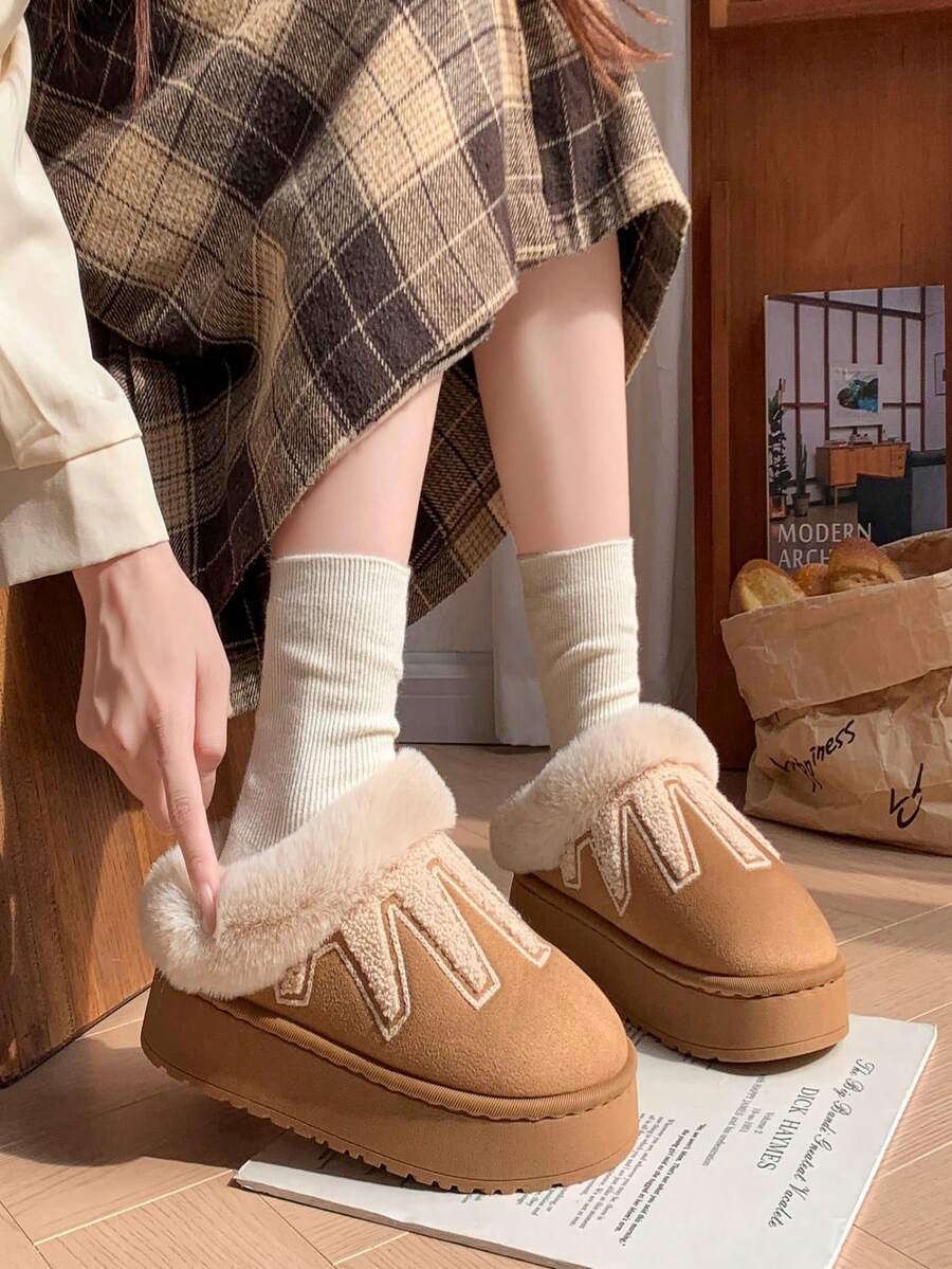أحذية منزلية جديدة مبطنة بالحرارة، ناعمة وراحة، غير منسوجة ودافئة، أحذية داخلية للأزواج في فصل الشتاء، أحذية منزلية للخريف/الشتاء