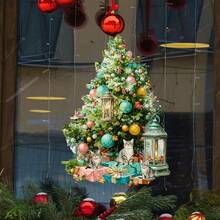 Pegatinas navideñas para ventanas - Copos de nieve y pegatinas de árbol de Navidad, calcomanías autoadhesivas de PVC para vidrio, refrigerador, decoración del hogar y la oficina, removibles, ideales para suministros de fiesta navideña, decoraciones navideñas, pegatinas removibles para ventanas navideñas, colgantes navideños para ventanas, imágenes autoadhesivas para ventanas navideñas, pegatinas navideñas para ventanas, lámina para ventanas, pegatinas para ventanas, imágenes navideñas para ventanas, pegatinas para ventanas, decoración navideña XMAS, decoración de árbol de Navidad, decoración de regalos navideños, decoración de otoño, decoración de cumpleaños, suministros para fiestas, decoración de interiores, decoración de festivales, decoración de Halloween, decoración de pared, adornos de Halloween