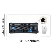 Fantasy Night Desk, Hollow Forest Mouse Pad, Sword,, Green Mouse Pad, Playmat, Gaming Mouse Pad, Gamer, Desk Decoration - 黑色 - 查看 2