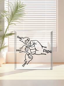 Customized Acrylic Christmas Decorative Items, Personalized Square Ornaments, Gifts For Fathers And Children, Customized Acrylic Christmas Decorations, Custom Text, Family Names, Multiple Children. Personalized Couples Christmas Ornament, Couple Names Christmas Ornament, Our First Christmas Together, New Couple Gift. Personalized Family Christmas Gift, Our Family ChristmasPlaque, Family Christmas Gift, Family Christmas Custom Heart Plaque