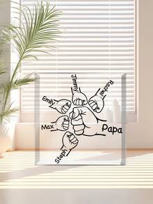 Customized Acrylic Christmas Decorative Items, Personalized Square Ornaments, Gifts For Fathers And Children, Customized Acrylic Christmas Decorations, Custom Text, Family Names, Multiple Children. Personalized Couples Christmas Ornament, Couple Names Christmas Ornament, Our First Christmas Together, New Couple Gift. Personalized Family Christmas Gift, Our Family ChristmasPlaque, Family Christmas Gift, Family Christmas Custom Heart Plaque