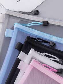 15PCS/5pcs/1pc Toy Storage Bags, Puzzle Sorting, Small Building Blocks, File Folder, Office Supplies Pouch, Portable Travel Organizer, Monthly Bill/Receipt Organizer, A4 File Folder, Essentials For School, Home, Office, Classroom