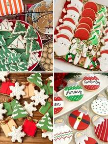 Zestaw 6 foremek do ciastek ze stali nierdzewnej w kształcie piernika, bałwana, płatka śniegu, choinki, Świętego Mikołaja, laski cukrowej – narzędzia do pieczenia o tematyce bożonarodzeniowej, zestaw stempli do ciastek świątecznych – idealne na zimę