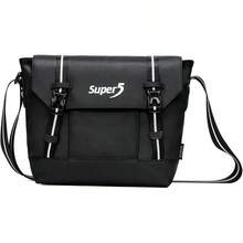 Bandolera Hombre, Bolsa Crossbody Hombre, Bolso para Hombre Correa De Hombro Ajustable, Estilo Casual Moda, Ligero, Múltiples Compartimentos para Uso Diario, Deportes, Senderismo,viajes - Negro - Ver 7