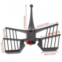 1入蝴蝶攪拌棒刮刀,適用於thermomix Tm31 Tm5 Tm6天然果汁機,廚房機器工具更換配件,可重複使用的刮刀 - 灰色 - 查看 2