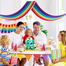 Blulu 1 Pc Rainbow Ceiling Decorations Rainbow Cloud Ceiling Garland Banner Hanging Bunting For Birthday Party Classroom Daycare And Nursery School Baby Shower Decorations# DOUYYY