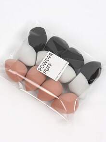 [12pcs Water-Absorbent Makeup Sponges] 12pcs Latex-Free, Water-Absorbent Polyurethane Makeup Sponges - Suitable For Liquid, Cream, And Powder Foundations - Available In Multiple Colors - Multicolor - View 2