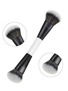 4pcs Double-Ended Makeup Brush Set. Multi-Functional Foundation, Blush, Powder, Highlighter, Contour And Concealer Brushes, Designed For Women,Brush Set,Makeup Brush Kit,Make Up Brush Set,Make Up Set Complete,Makeup Brush Set,Complete Makeup Kit,Brush Kit,Brushes Makeup Set,Makeup Gift Set,Set - Black and White - View 10