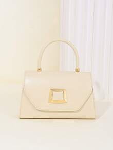 简约链条单肩斜挎包 小方包 时尚百搭手提包 小包 尽显女性气质，女士手提包 晚宴包 礼服手拿包 派对女孩手拿包 女士手拿包，适合派对、婚礼、舞会、晚宴/宴会等场合 - 杏色 - 查看 7