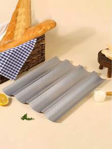 1pc Bread Baking Mold,Oven Toaster Baking Tray,Carbon Steel French Bread Baking Tray,French Baguette Baking Tray,Non Stick French Bread Baking Tray,French Baguette Baking Tray,Italian Bread Baking Tray