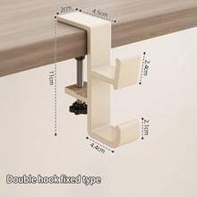 1 Piece Of Foldable And Adjustable Desk-Side Hook, No Drilling Required, No Sticking Needed, Easy To Install, Foldable And Durable, Multi-Functional Hook, Suitable For Classrooms, Desk Organizers, Home Storage, Office Desk Accessories, Desktop Storage Boxes, Student Stationery, School And Office Supplies, Desktop Storage Boxes, Office Decoration, Valentine's Day Decoration
