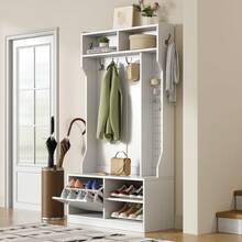 Clothing & Closet Storage Set - White + Particle Board - View 8
