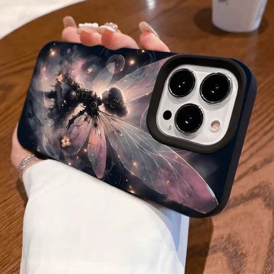 Funda de alta calidad con orificios grandes. Resistente a golpes. Compatible con phone 17, 16, 15, 14, Funda protectora suave para phone 13, 12, 11 Plus Pro, disponible en negro clásico, morado, gris y blanco. Ideal para Halloween y Acción de Gracias. QY25, resistente a golpes. - Negro - Ver 1