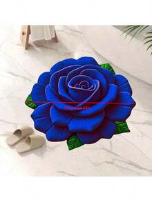 1pc 3D Floral Anti-Slip Floor Mat, Sofa Pad, Bedroom/Living Room Carpet, Bedside Rug, Diatomaceous Earth Absorbent Washable Area Carpet, Beautiful Home Decoration Gift Bathroom Accessories Back To School Entryway Decor Bathroom Kitchen Decor