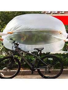 热销通用自行车罩耐用透明罩山地公路车防尘遮阳防尘保护罩电动自行车耐用防护罩防水防晒罩耐用 - 彩色 - 查看 5