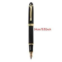 Uma caneta empresarial preta luxuosa - Saída de linhas de caligrafia nítidas/Anotações diárias e assinaturas oficiais/Adequada para estudantes, adultos, empresários/mulheres - Estilo clássico/Escrita suave, material escolar e de escritório