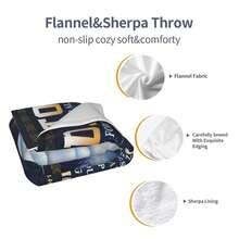 Plaid Flannel Blanket, A Heartfelt Birthday Gift From Daughter To Parents, Super Soft & Lightweight, Ideal For Father's Day, Mother's Day, Sofa Gift