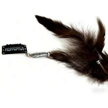 3pcs Snap Button Artificial Feather Boho Style Feather Tassel Hair Clips, Suitable For Women's Daily Use, Hair Slide, Hair Barrettes