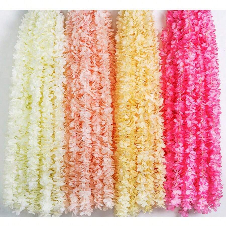 10pcs 100cm/39inch Artificial Silk Wisteria Flower Vines Hanging Rattan Flowers Wedding Home Decoration, Valentine Day, Gift Gifts Birthday Graduation