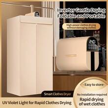 OBOVAY Mini Portable Folding Smart Timer Quick Drying Machine, Home Drying Cabinet With Drying Bag, Compact Travel Version - UK Plug(220-240V) - View 9