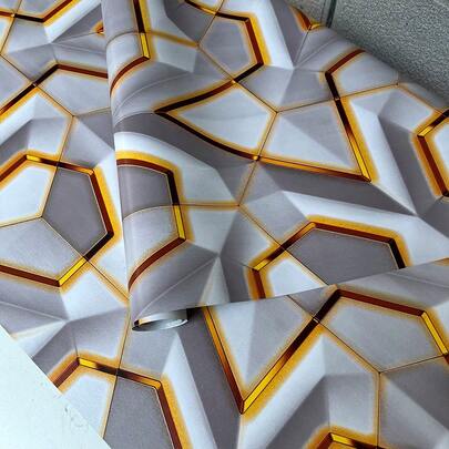 1 Roll Self-Adhesive, Removable Vinyl Contact Wallpaper, Suitable For Study, Living Room, Dining Room, Bathroom, Bedroom Walls, Commercial & Residential Use, Dorms, Shops, Kitchens, Bathrooms, Furniture Renewal, Desktops, Wardrobes, Removable Wallpaper, Furniture, Appliances, Waterproof, Stain-Resistant, Sound-Absorbing, Luxury Flat Sticker, Convenient For Home Decor, TV Backdrop, Cabinets, Vanities, Allowing You To Refresh Your Home