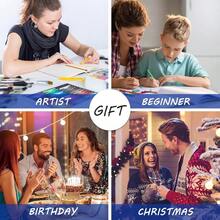 Hardcover Square Sketch Book120lb 200GSM Sketchbook Thick Drawing Paper Marker Watercolor Pencil Mixed Media Premium Drawing Notebook Art Journal 60 Sheets 120 Pages 8x8'' Sketch Pad SKB1