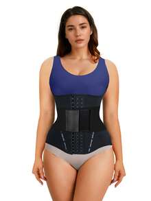 2-Layer Waist Trainer, Compression Waist Trimmer Belt For Workout, Running, Fitness - Sweat Enhancing, Waist Shaping
