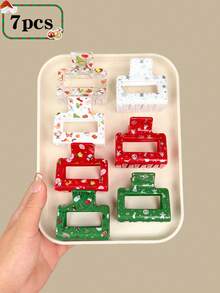 2/3/4/7 buc 2025 agrafe de păr drăguțe de Crăciun pentru fete, adorabile cu Moș Crăciun, reni, clopoței și oameni de zăpadă, potrivite pentru ținuta zilnică a fetelor, petrecerea de ziua de naștere, călătoriile, ținuta de festival sau cadoul de Crăciun pentru iubite