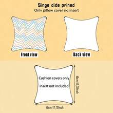 4 Stücke Weihnachts-Kissen-Bezüge mit fröhlichen roten Weihnachtsmann, Geschenk, Schneemann und Weihnachtsbaum Motiven, 45x45cm (17,72x17,72 Zoll), mit Reißverschluss, maschinenwaschbar, geeignet für Heim-Dekoration, Wohnzimmer, Schlafzimmer, Veranda, Garten, Outdoor-Camping, Winterurlaubs-Dekoration (nur Kissenbezüge - Füllung nicht enthalten)