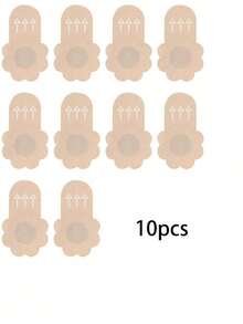 Disposable Invisible Lift Bra, Non-Slip Gathering Breast Petals, Made Of Non-Woven Fabric, Suitable For Women With Ample Or Plus Size Bust. Sexy, Anti-Embarrassment. This Product Is Non-Comfort Type, Used To Cover The Protruding Part Of The Bust To Prevent Reflection. The Lifting Effect Is Suitable For Use With A Bra. - Multicolor - View 14