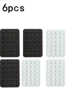 1pc Double-Sided Silicone Phone Suction Cup Accessory, Strong Suction Phone Holder, Free Sticky Mobile Phone Handle, Finger Grip, Suitable For Selfie And Video