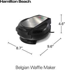 áquina de gofres eléctrica modelo belga, niña, negra - Negro - Ver 7