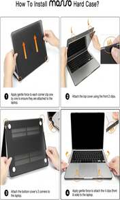 MOSISO Compatible With MacBook Air 13 Inch Case 2025 2024 2023 2022 M4 A3240 M3 A3113 M2 A2681, Plastic Hard Shell&Amp;Keyboard Cover&Amp;Screen Film&Amp;Pouch For MacBook Air 136 Inch Case, Crystal Clear - ColorP - View 3